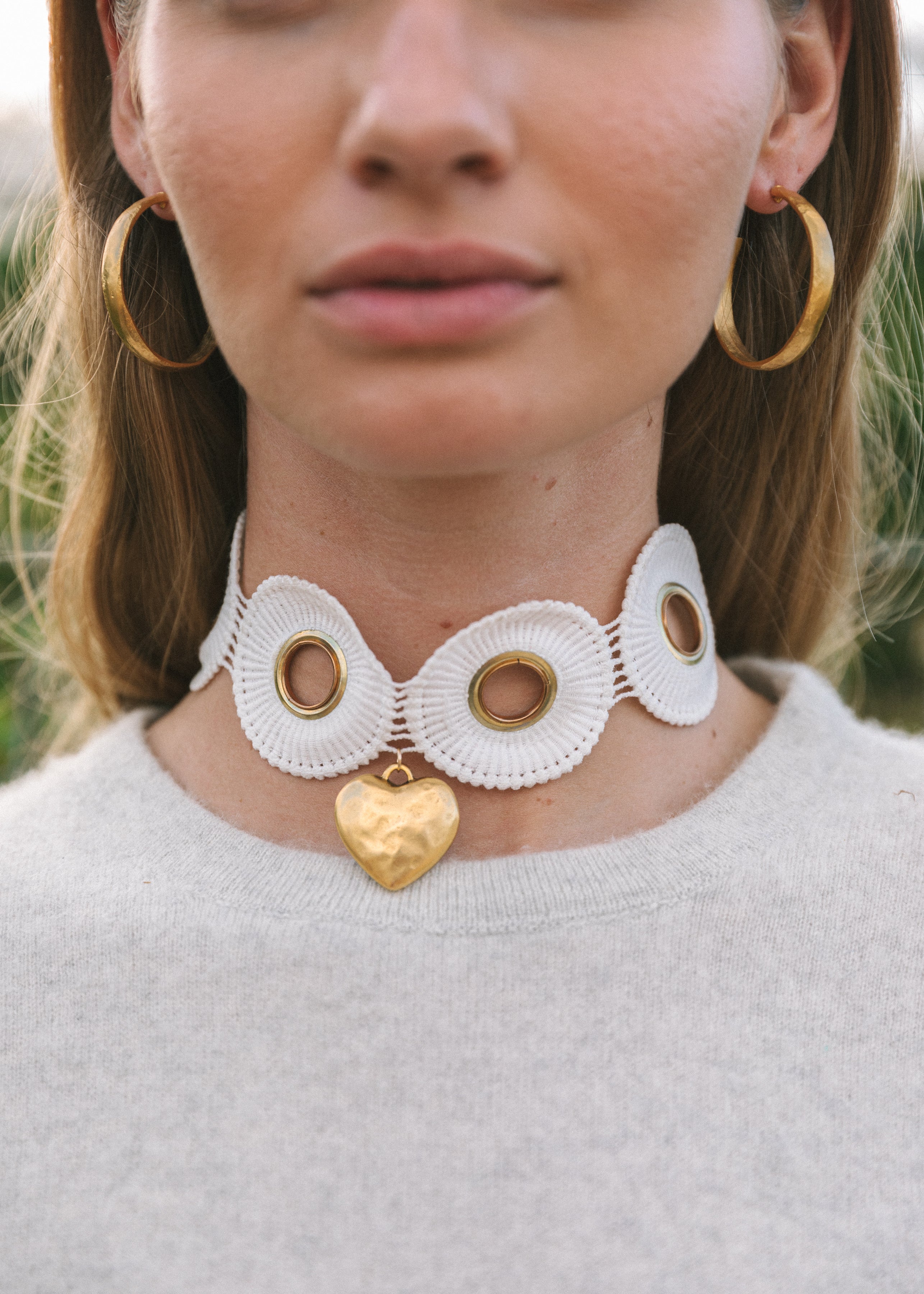 Fabric Choker Necklace