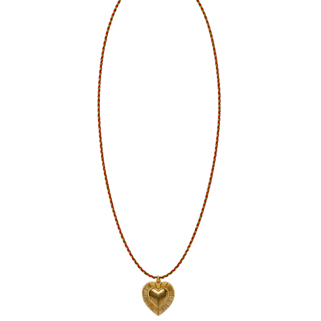 Red and Green Essential Cord Necklace
