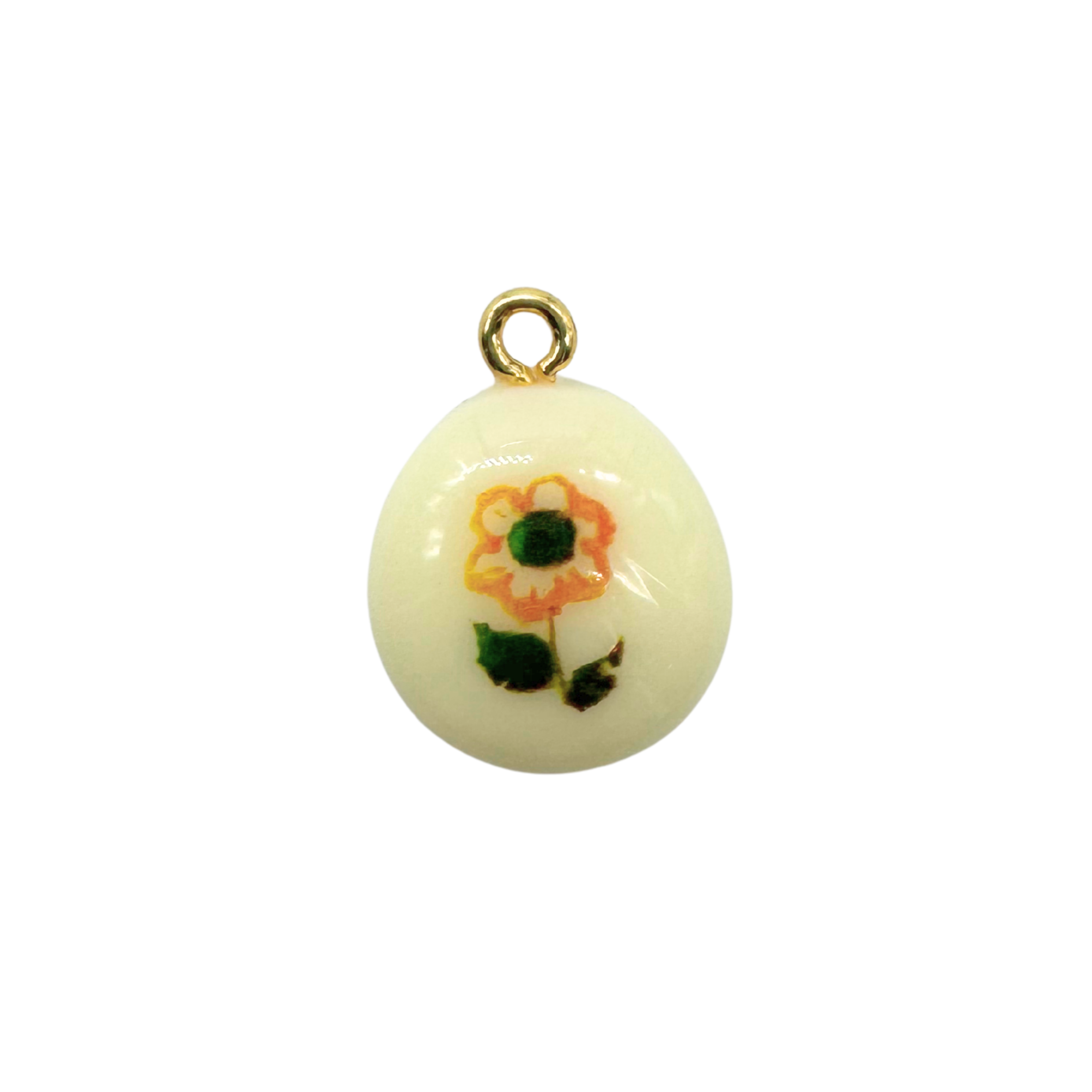 Painted Flower Charm