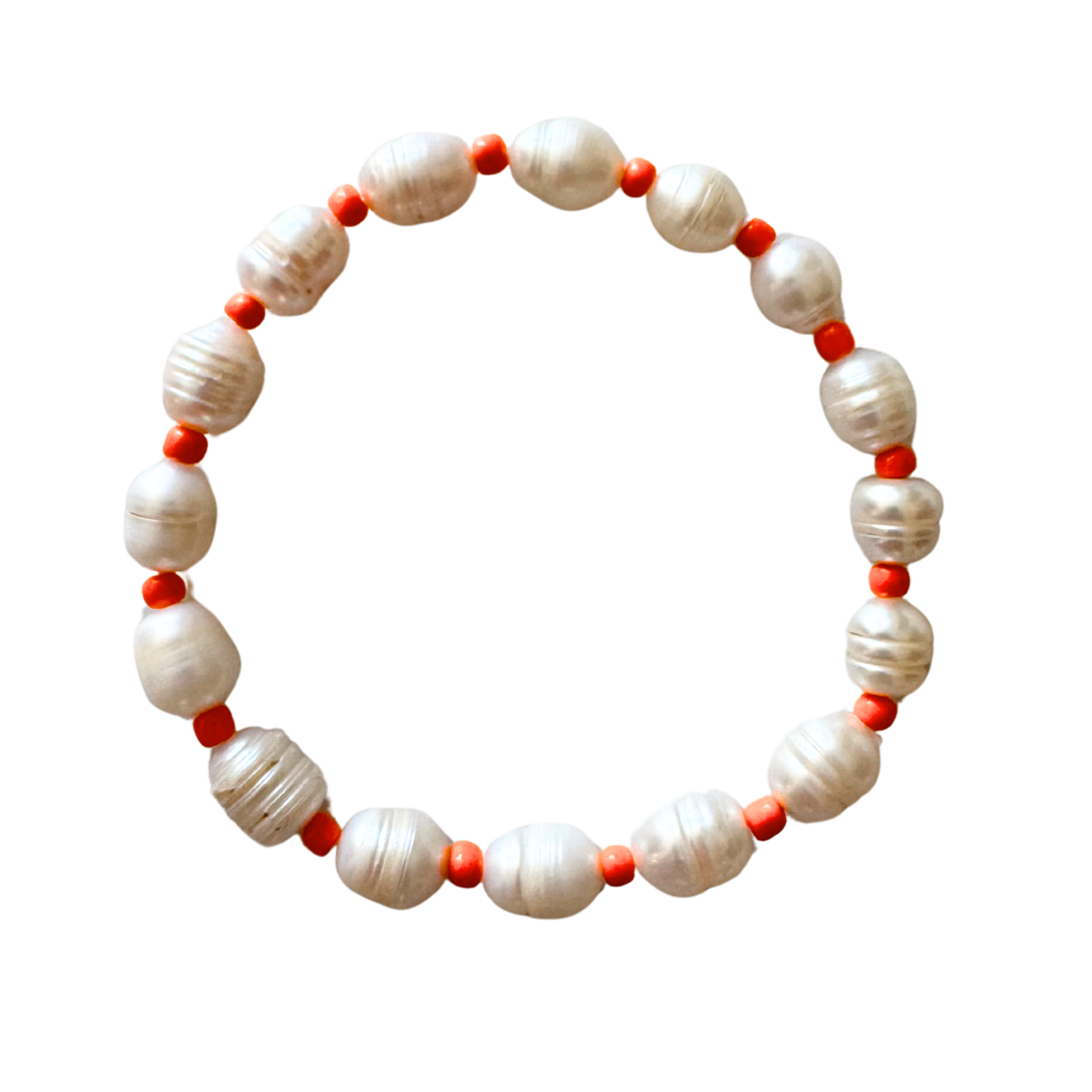 Orange Pearl Anklet