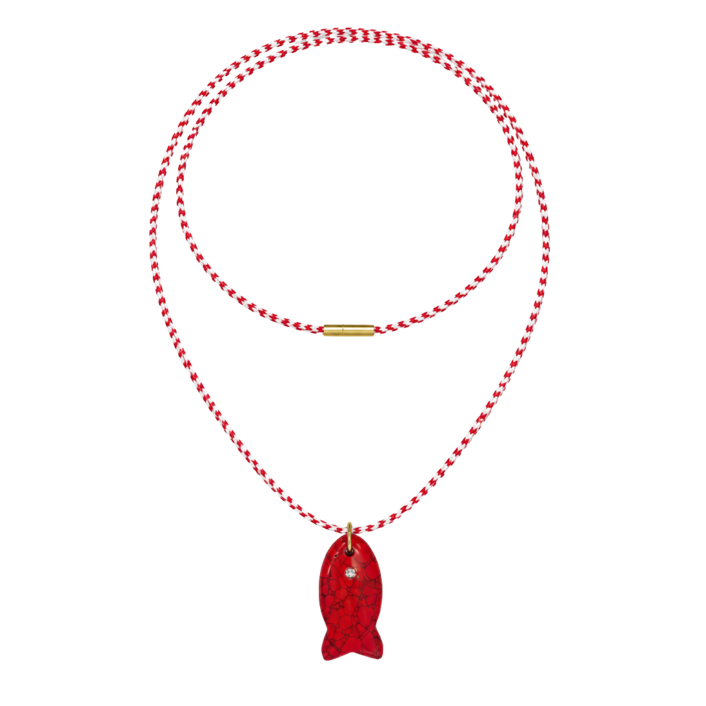 Red Essential Cord Necklace