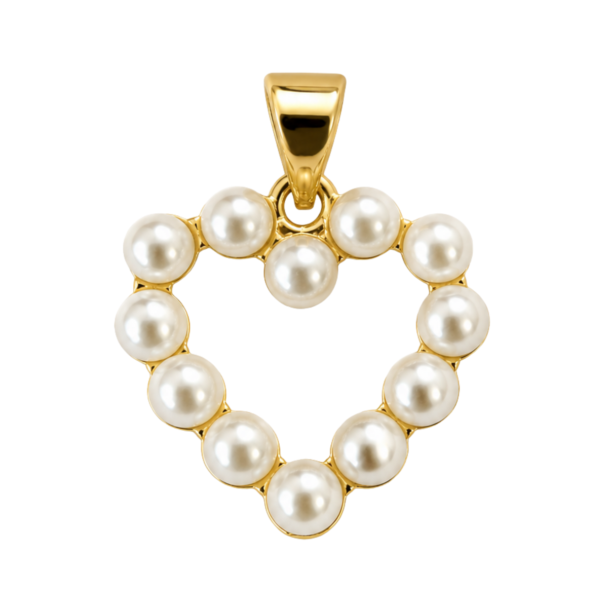 Pearl Heart Charm
