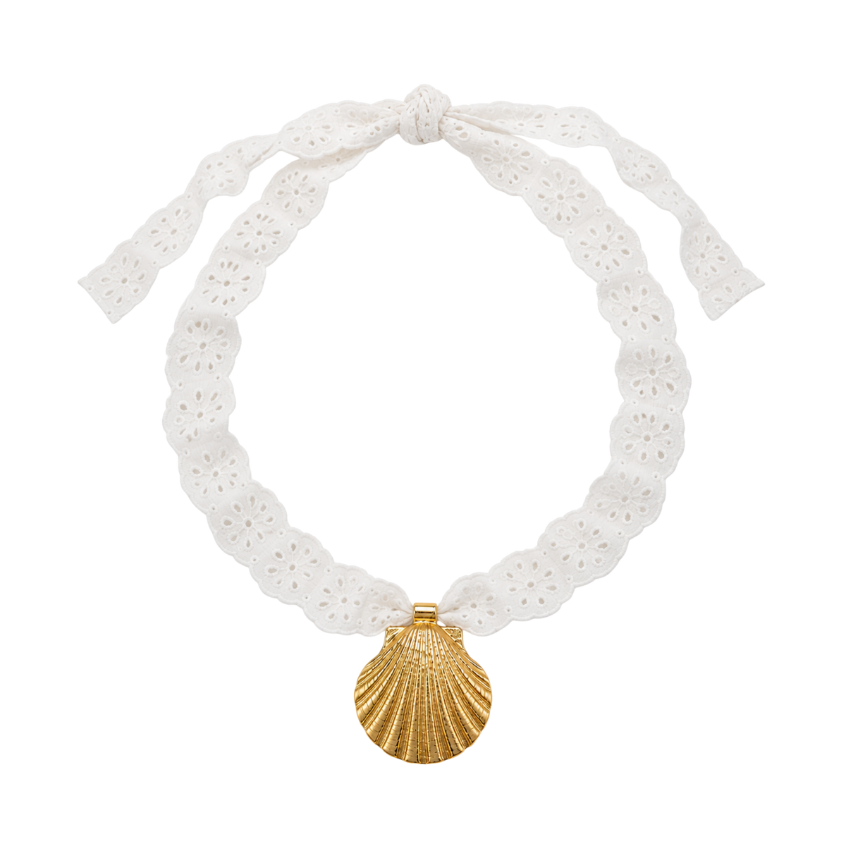 Eyelet Shell Necklace