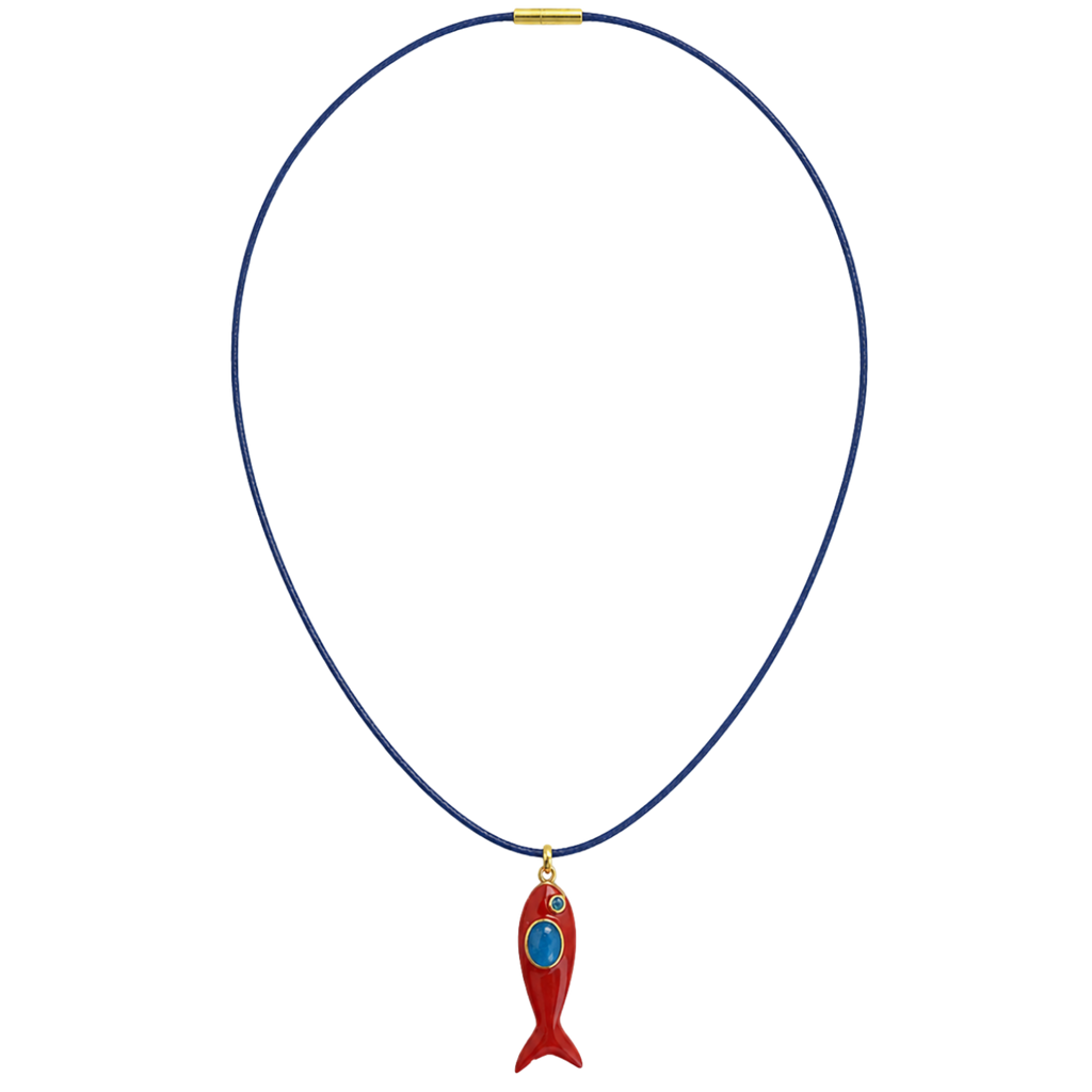 Red Fish Cord Necklace