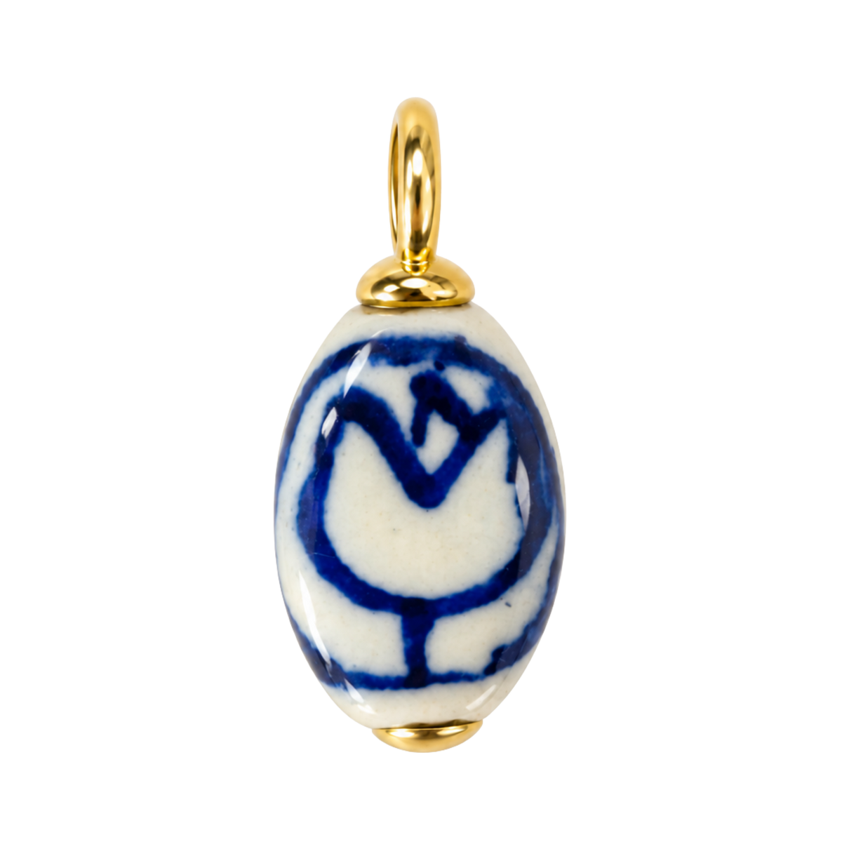 Blue Tulip Charm