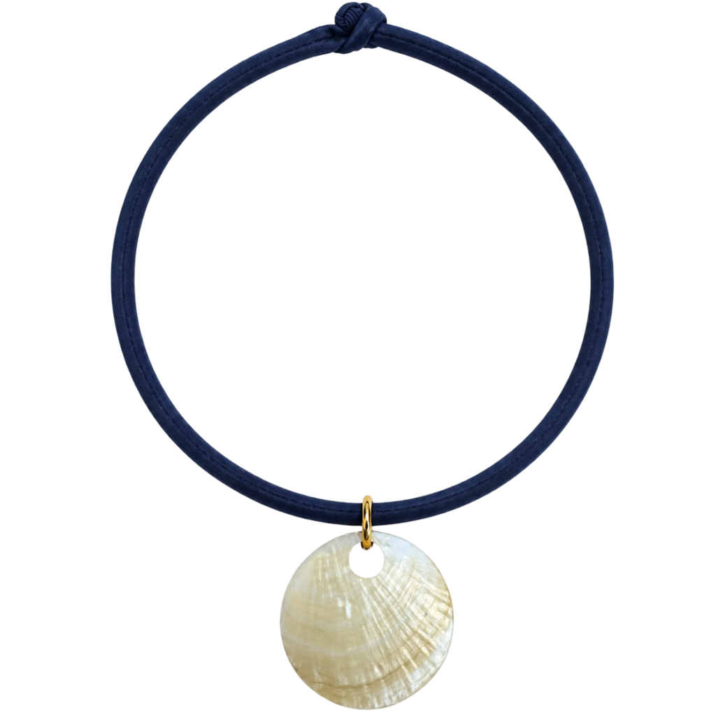 Blue Cord Shell Necklace