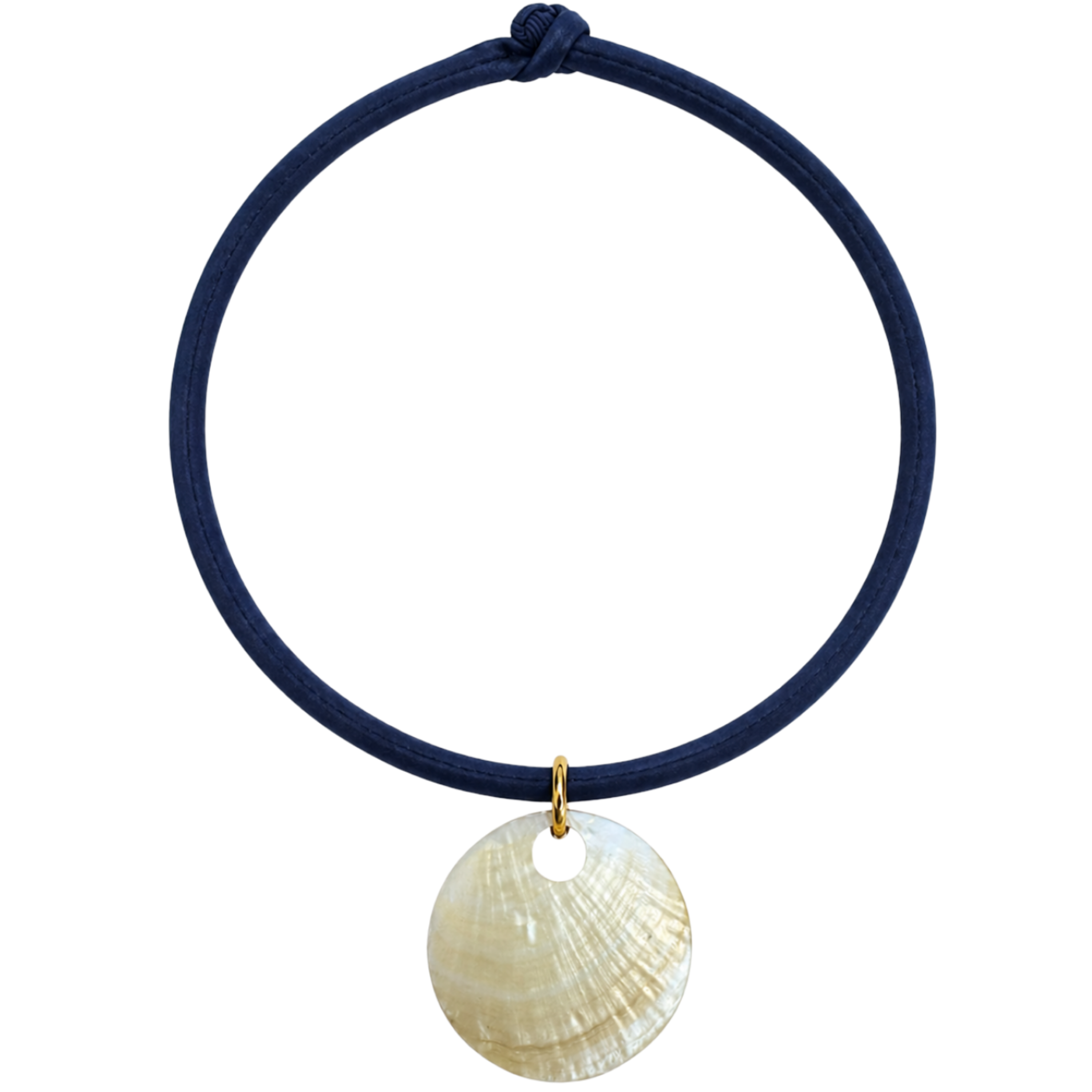 Blue Cord Shell Necklace