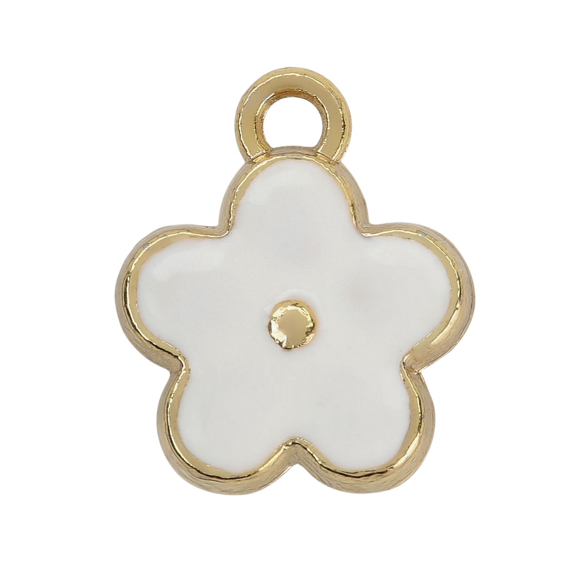 White Flower Charm