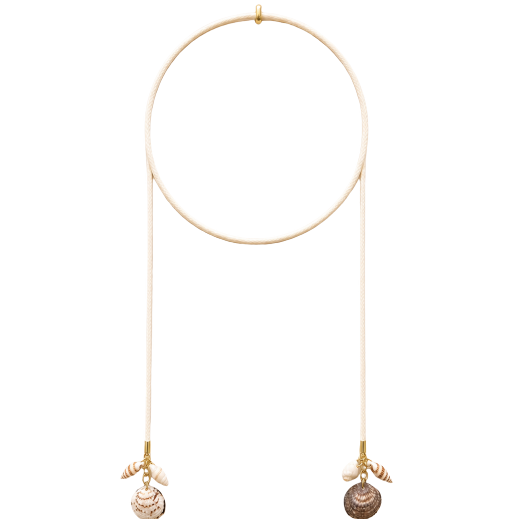 Shell Drop Wrap Necklace