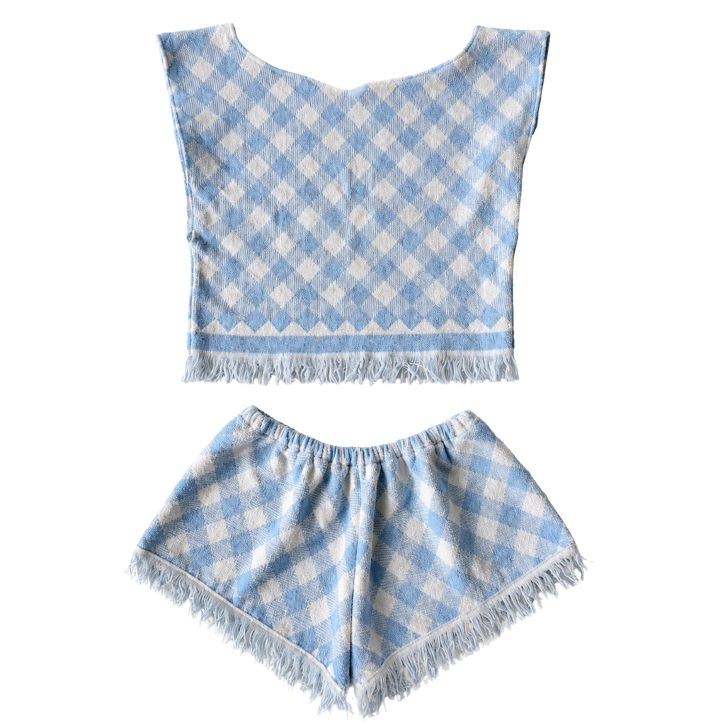 Cabana Check Fringe Set