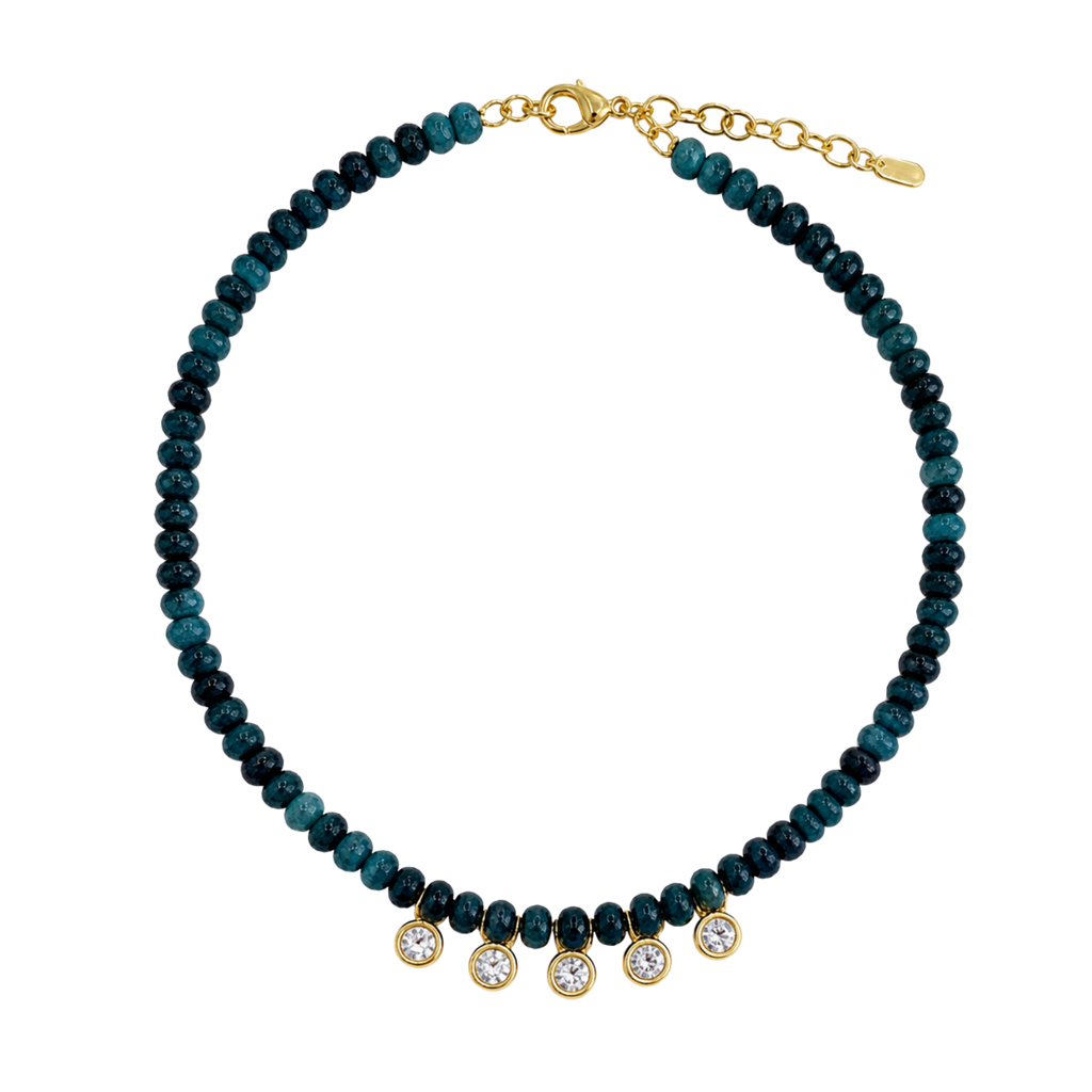 Five Stone Pendant Necklace