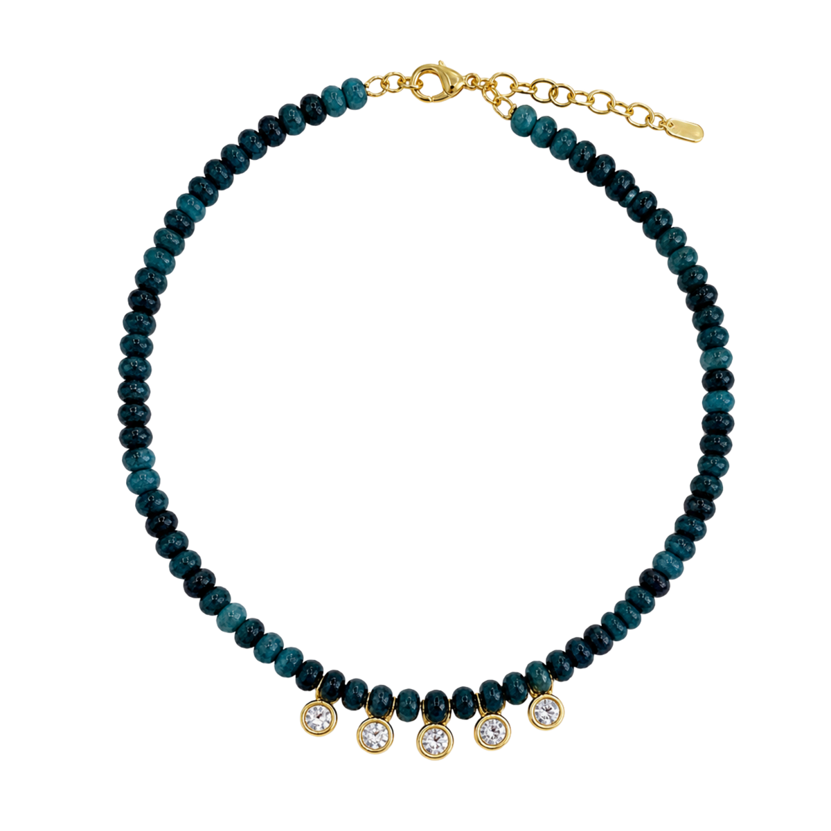 Five Stone Pendant Necklace