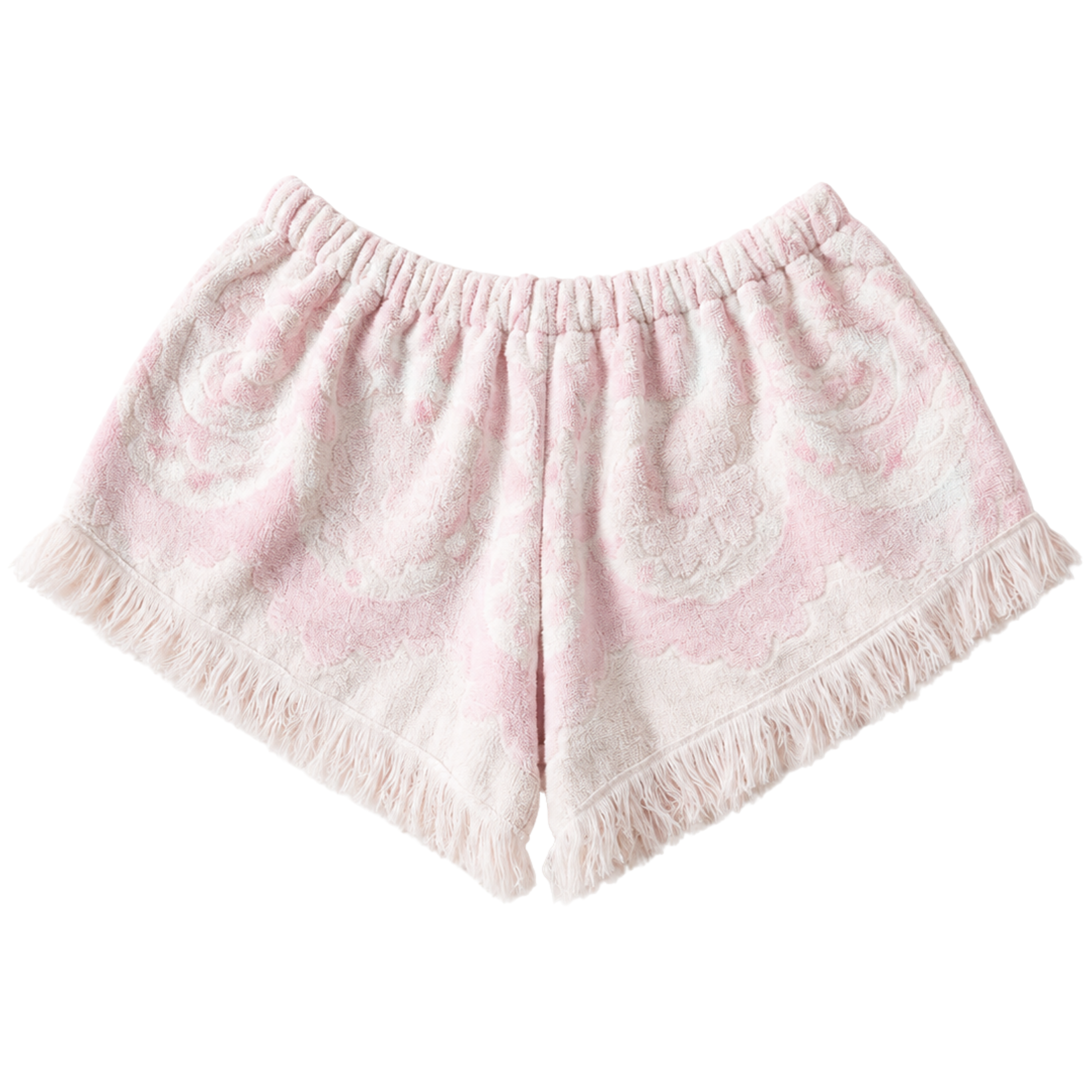 Pink Pearl Fringe Shorts
