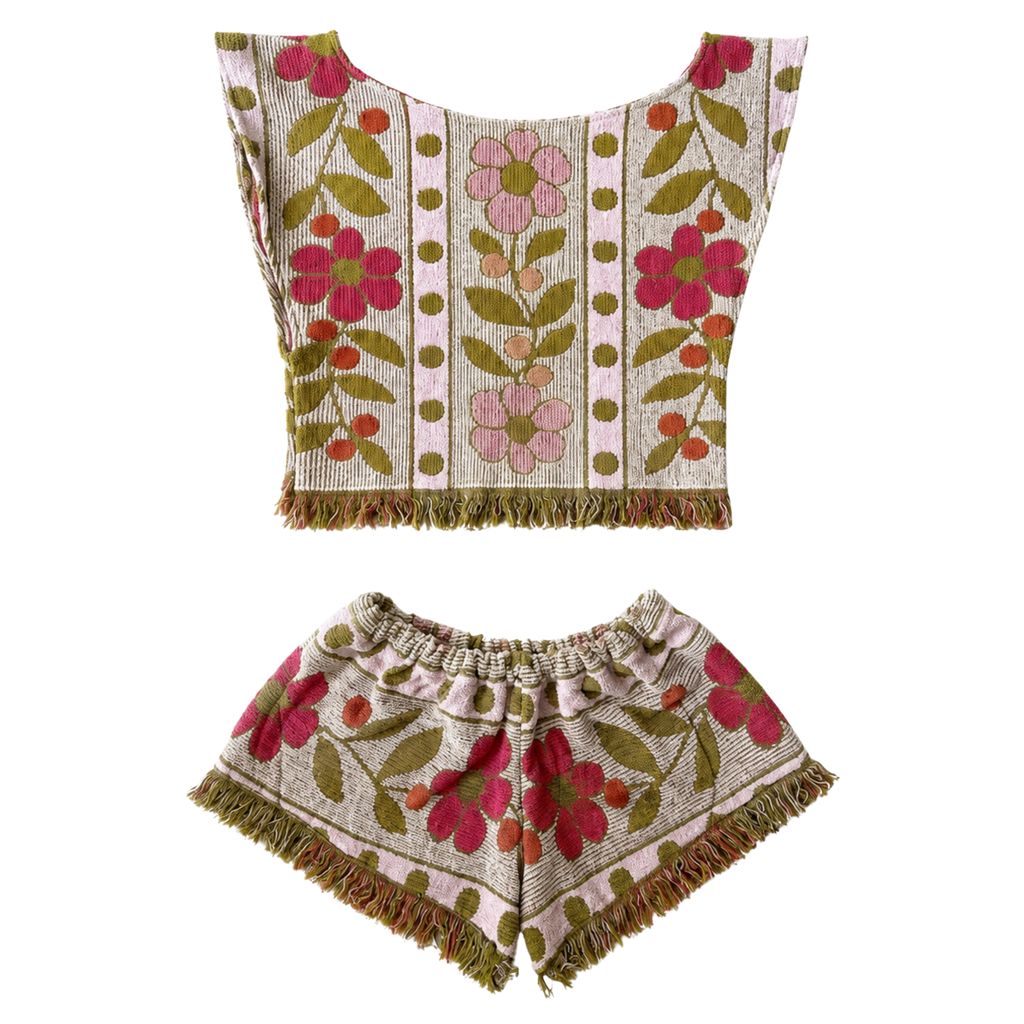 Retro Bloom Fringe Set