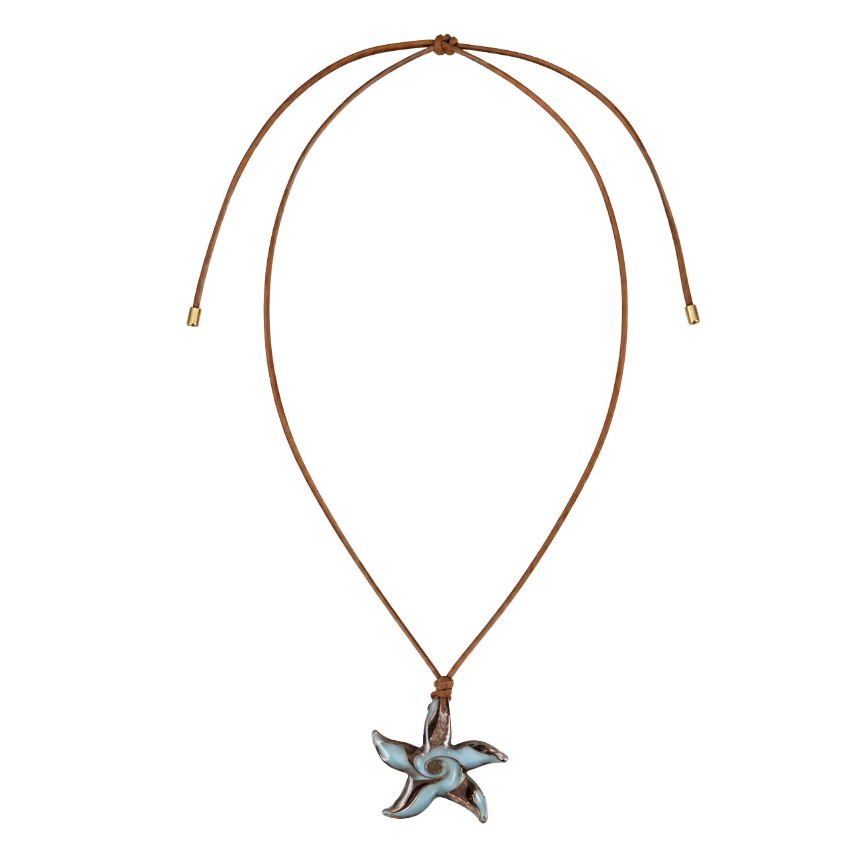 Suede Cord Starfish Necklace