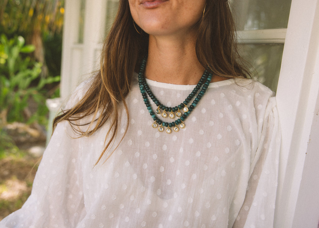 Five Stone Pendant Necklace