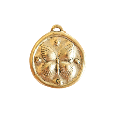 Butterfly Coin Charm