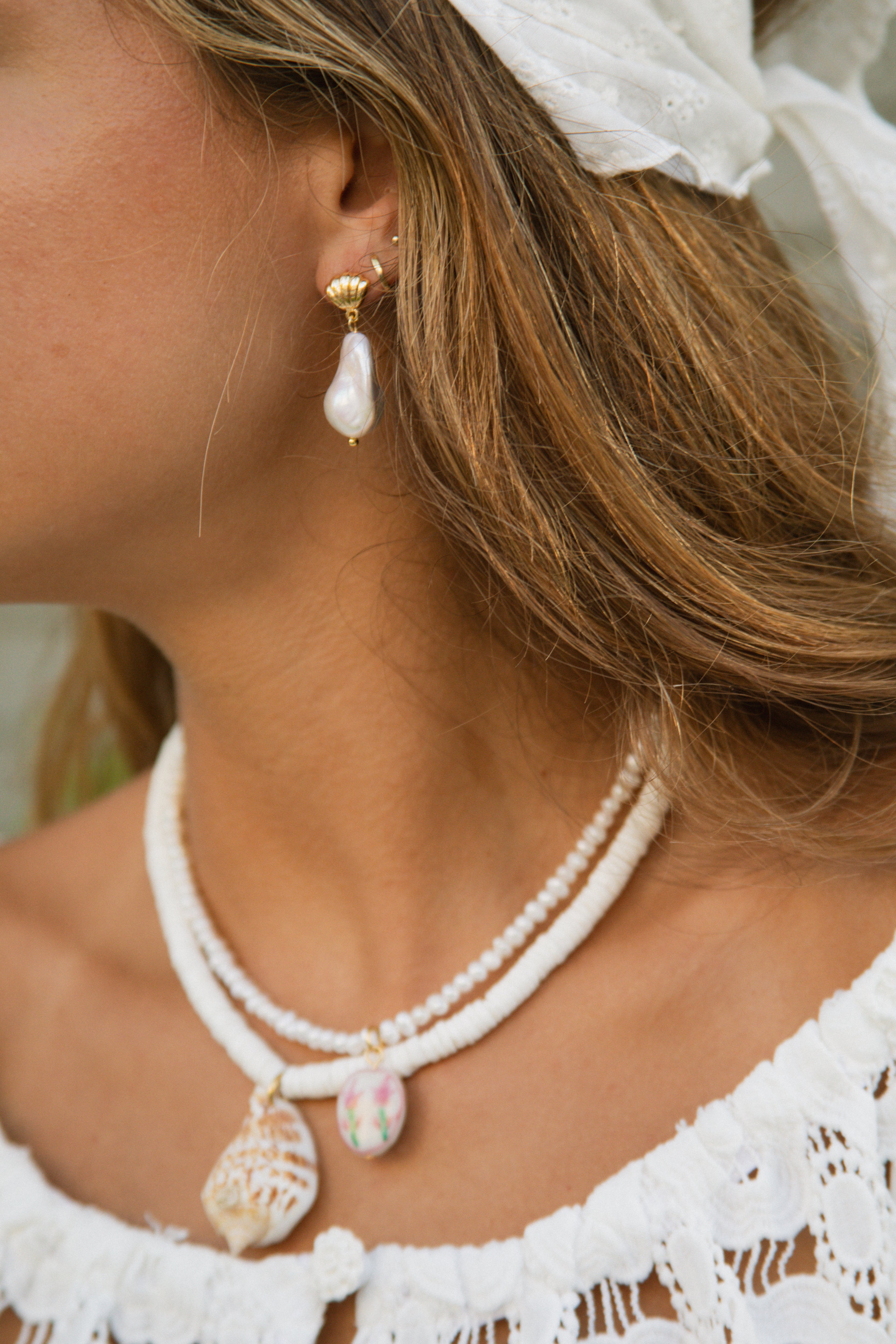 Shell Baroque Earrings