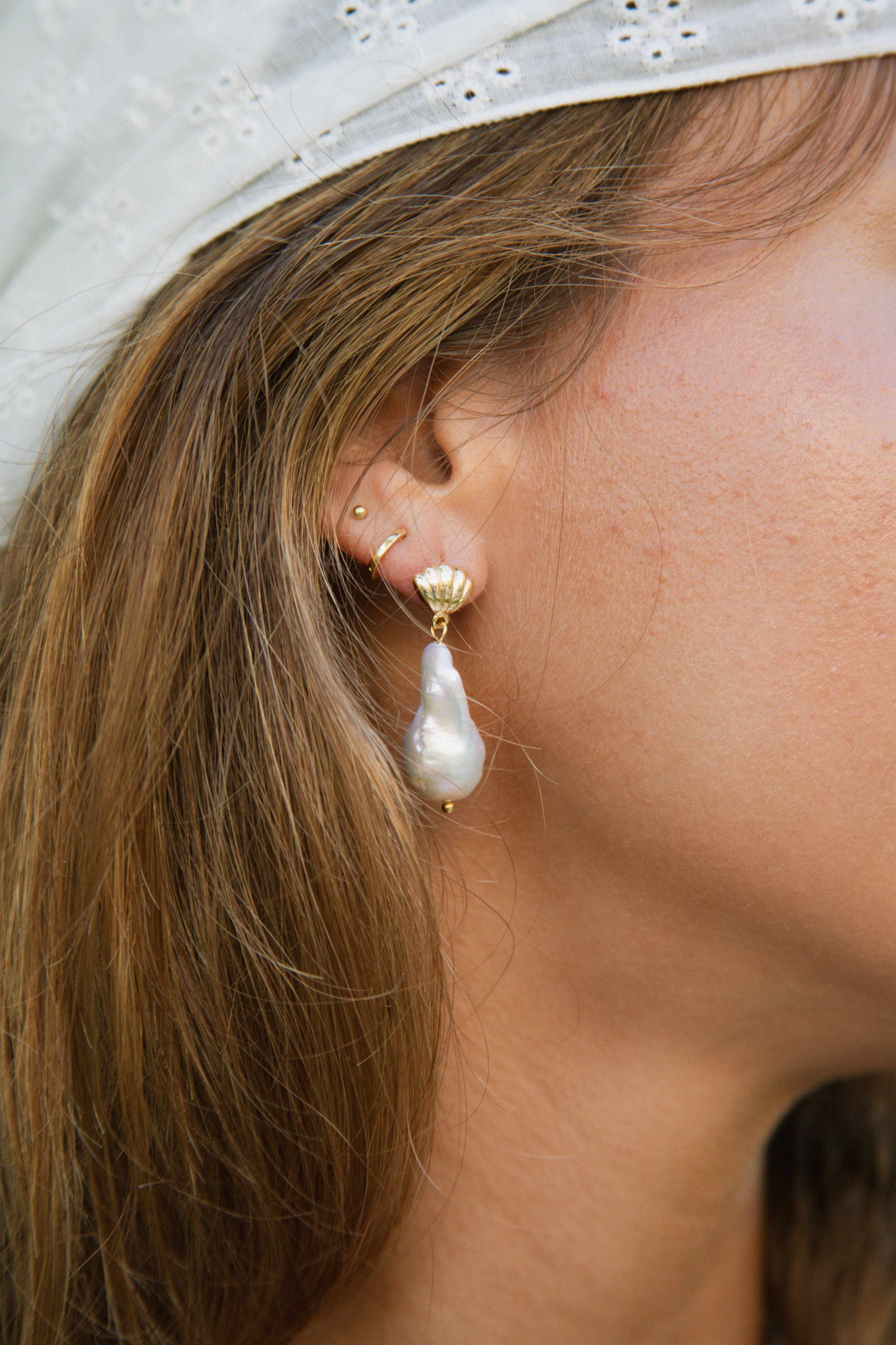 Shell Baroque Earrings