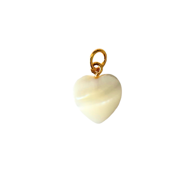 Mother of Pearl Heart Charm