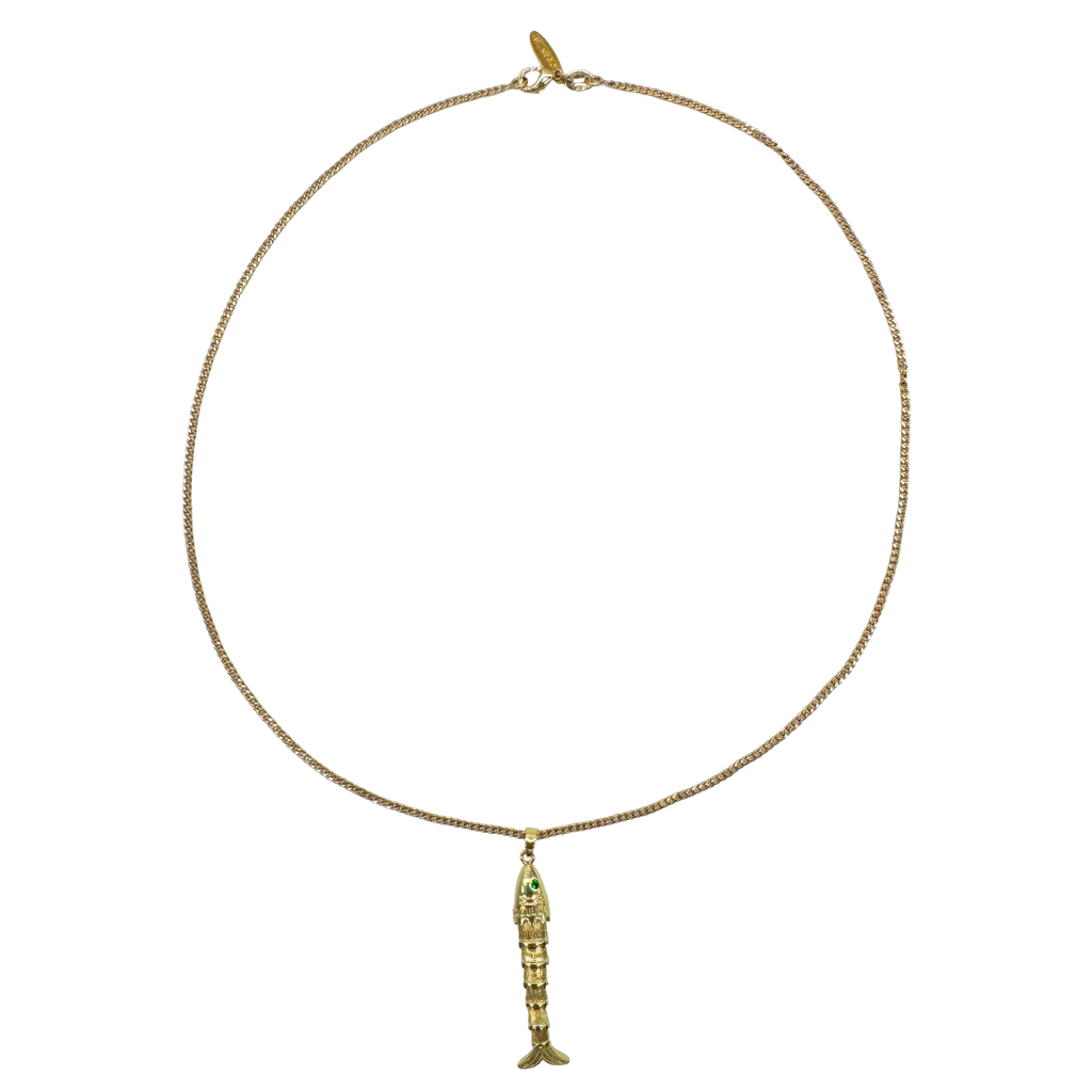 PRE ORDER: Gold Articulated Fish Necklace