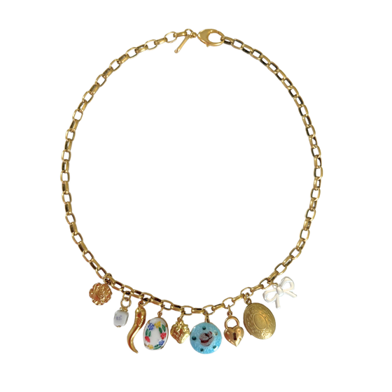Antique Row Charm Necklace