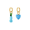 BLUE MISMATCHED EARRINGS