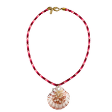  Beachy Pink Shell Necklace