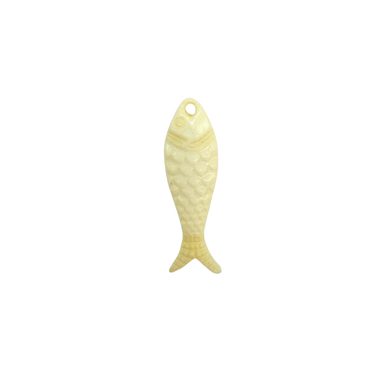 Bone Carved Fish Charm