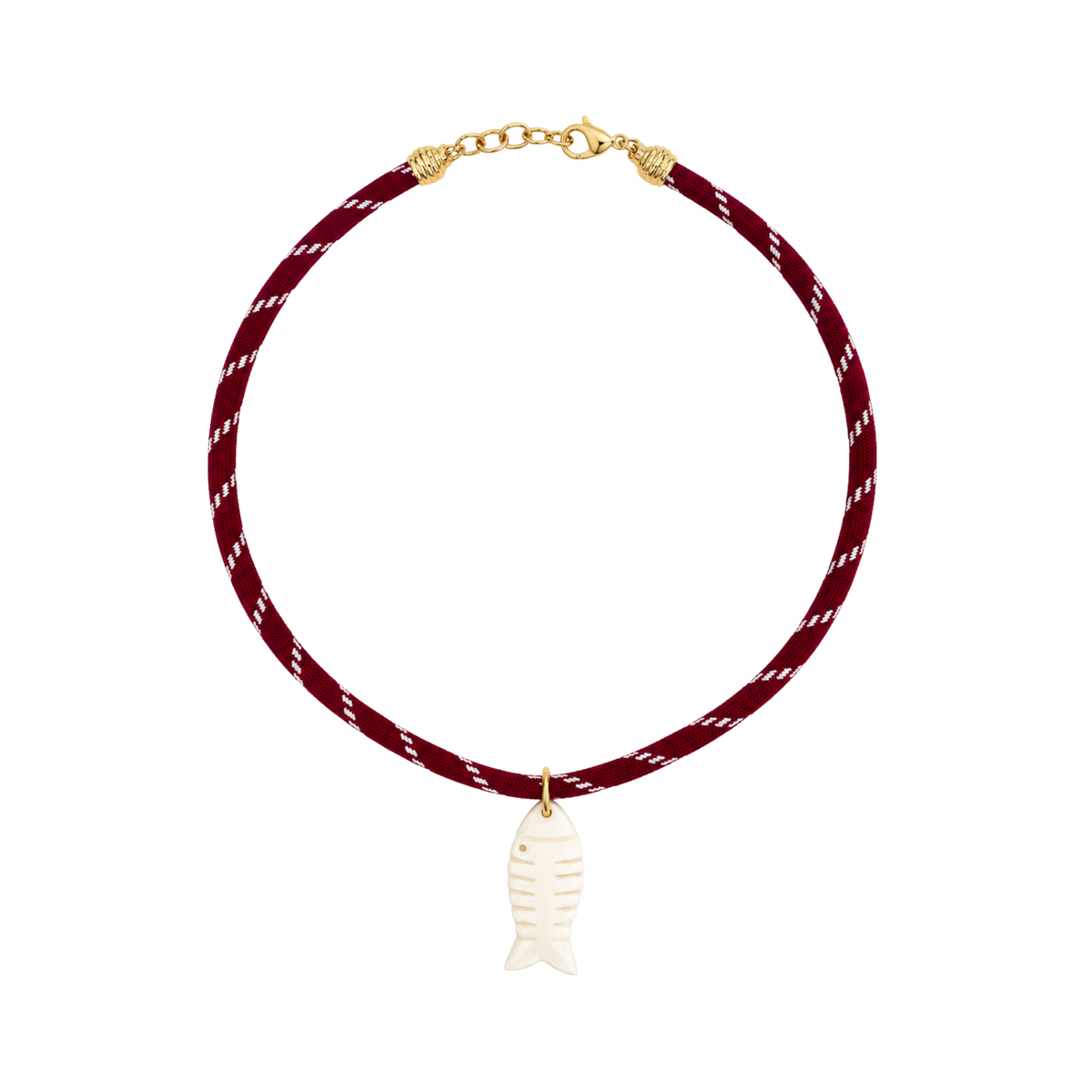 Bone Fish Paracord Necklace