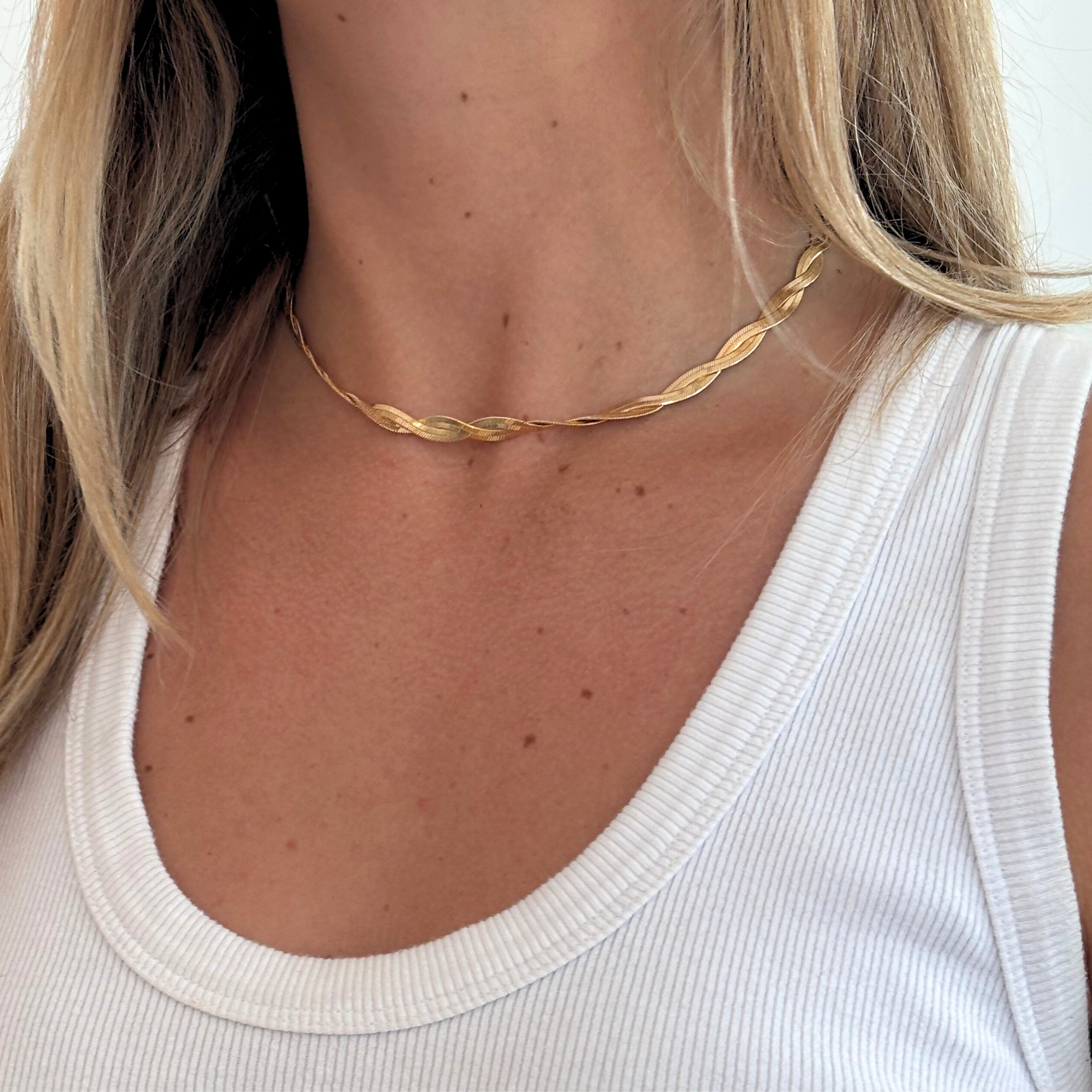 Braided Herringbone Necklace