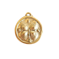 Butterfly Coin Charm
