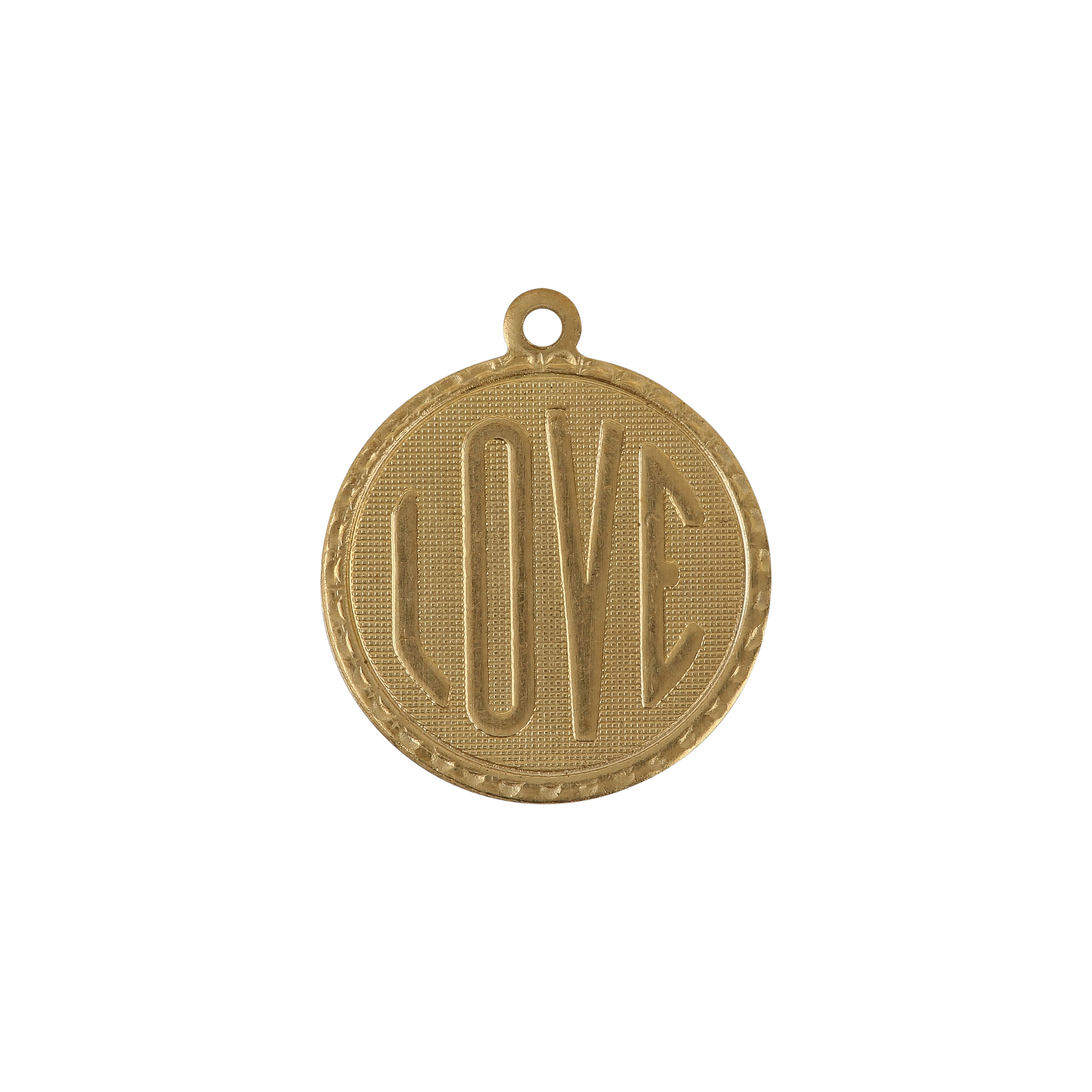 Vintage Love Circle Charm