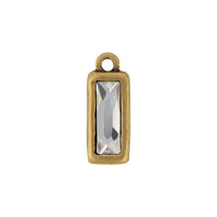 Rectangle Rhinestone Charm