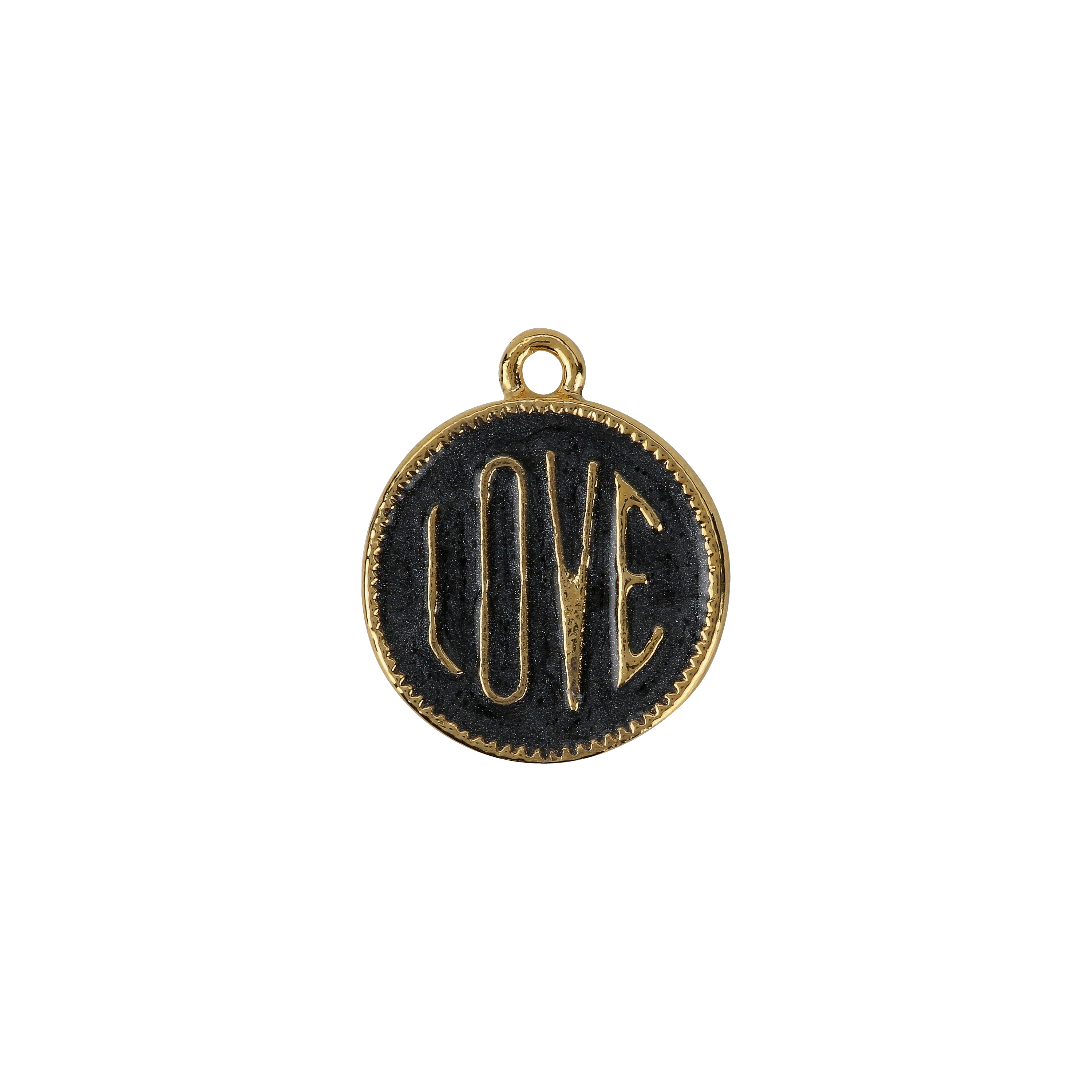 Black Love Disc Charm