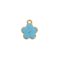 Sky Blue Flower Charm