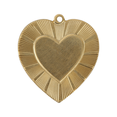 Double Layer Gold Heart Charm