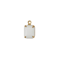 Opaque White Stone Charm