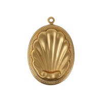 Gold Shell Pendant Charm