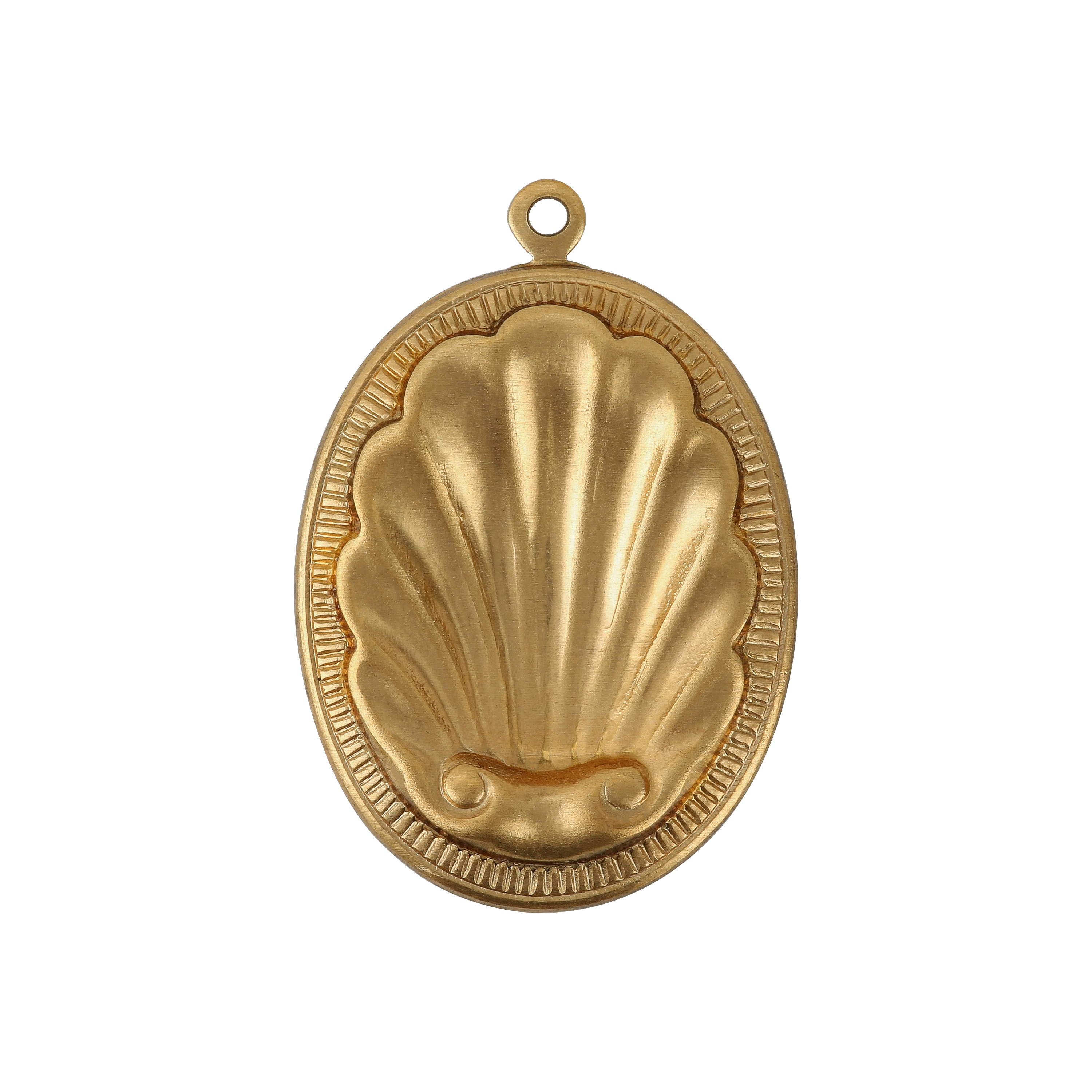 Gold Shell Pendant Charm
