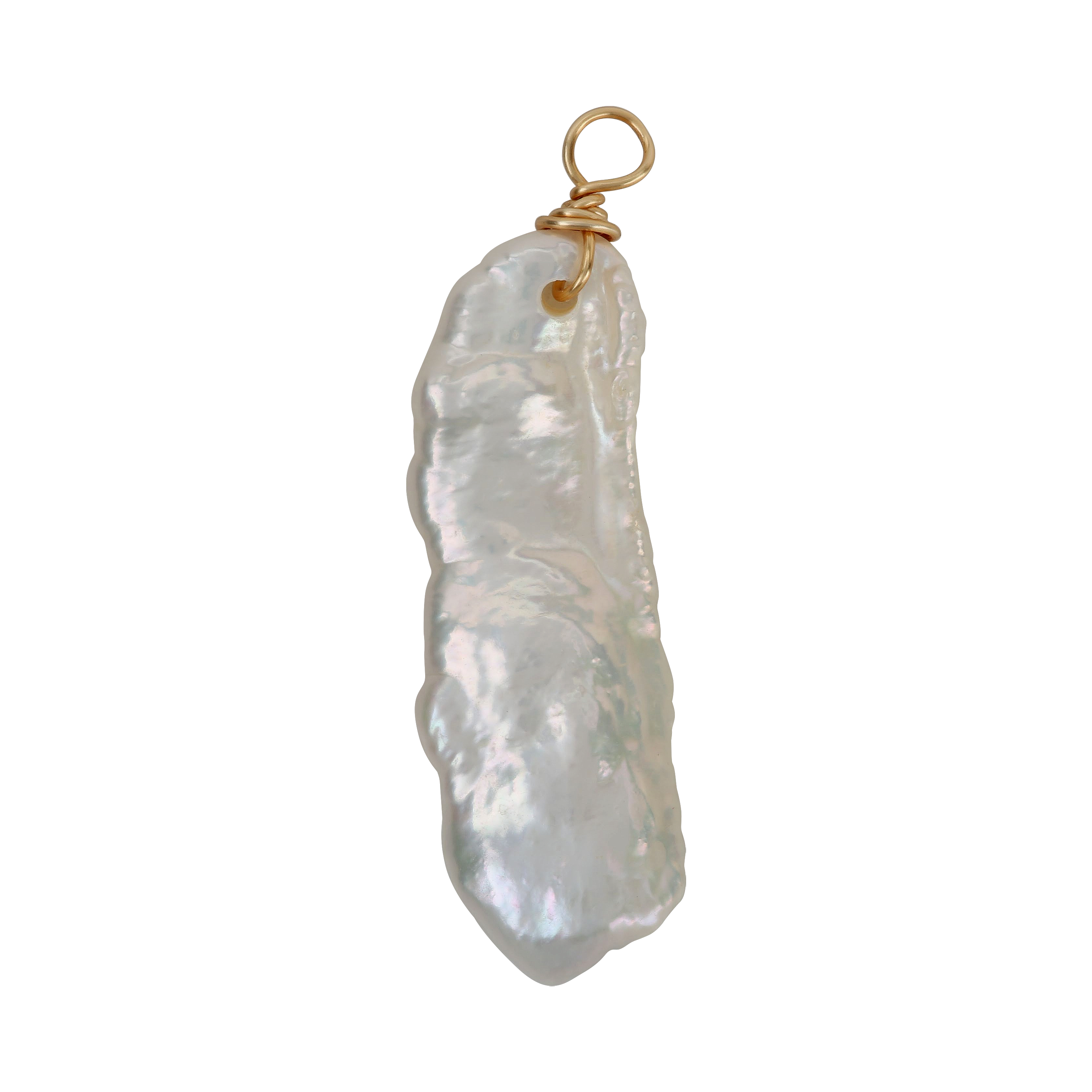 Rectangle Pearl Charm