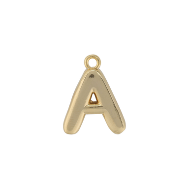 Gold Letter A Charm