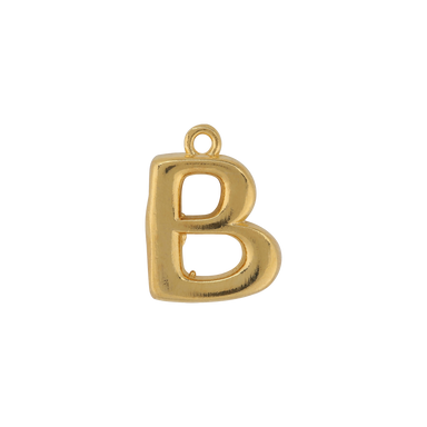 Gold Letter B Charm