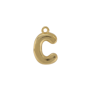 Gold Letter C Charm