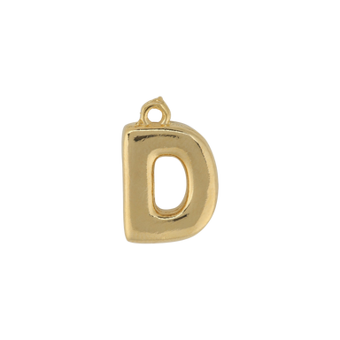 Gold Letter D Charm