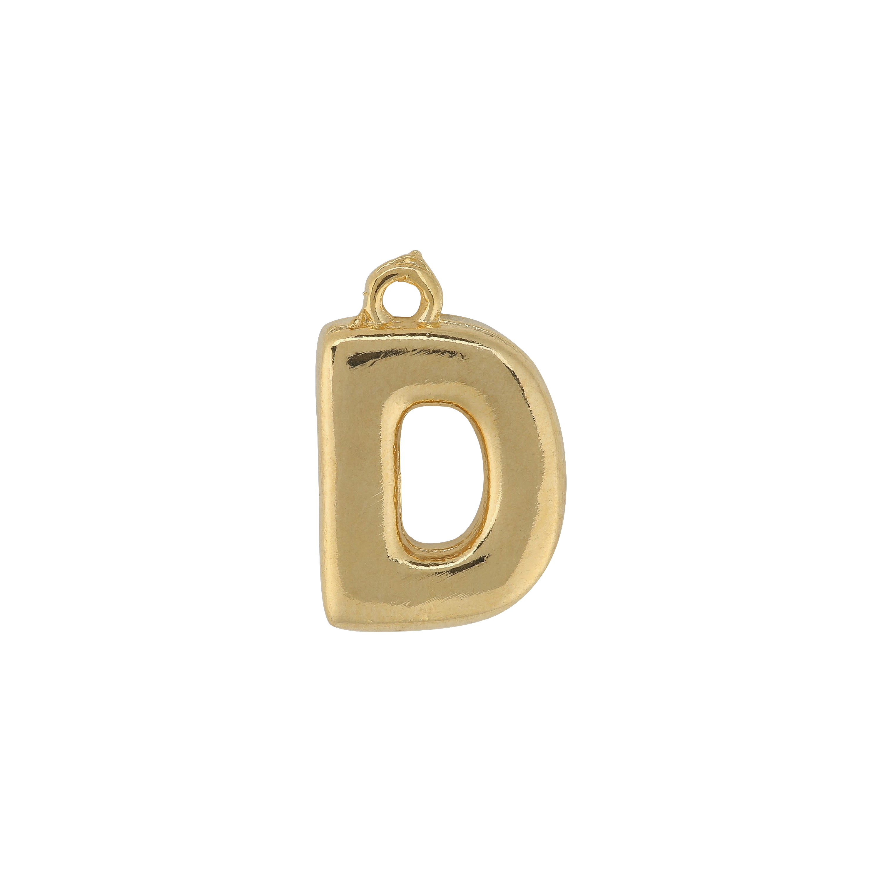 Gold Letter D Charm