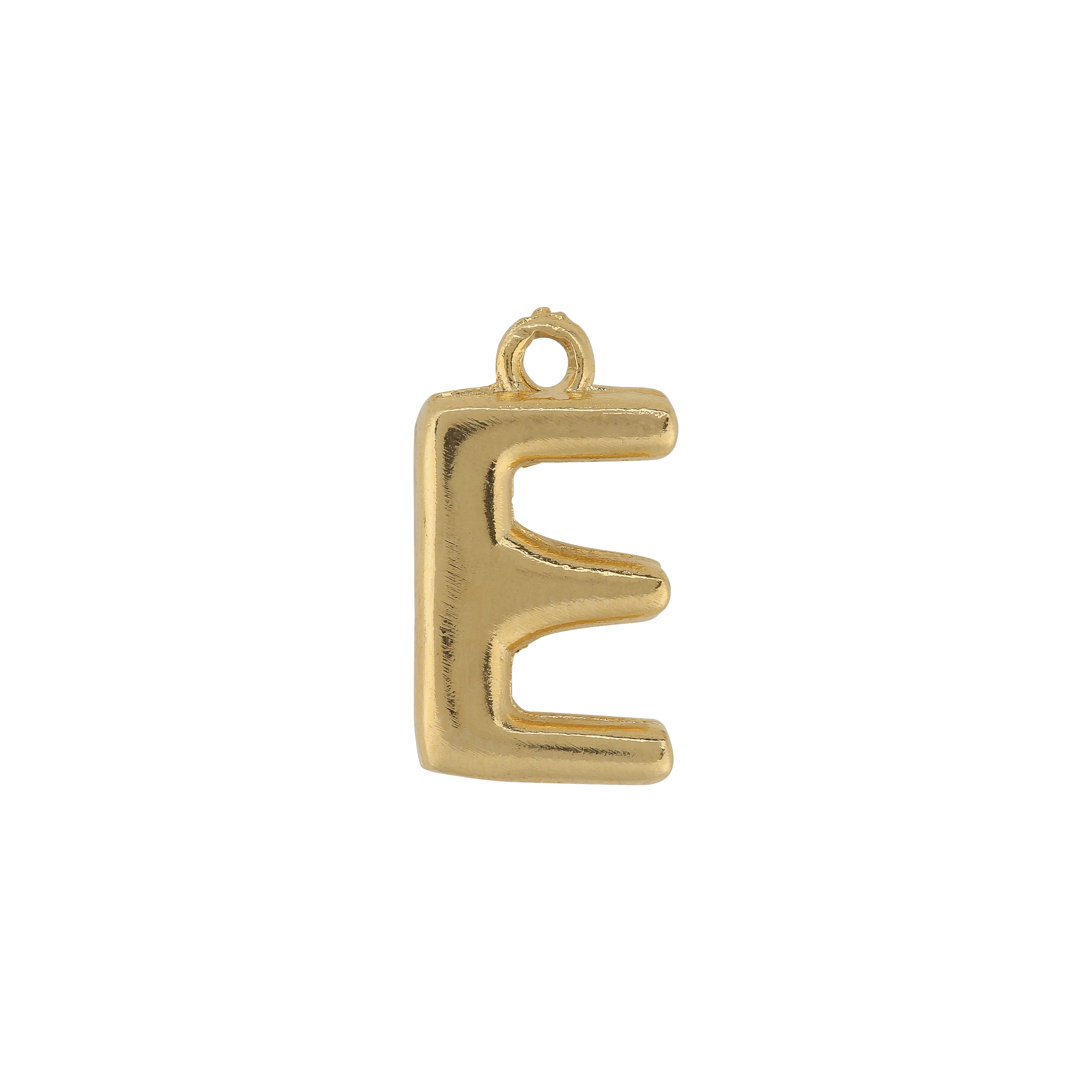 Gold Letter E Charm
