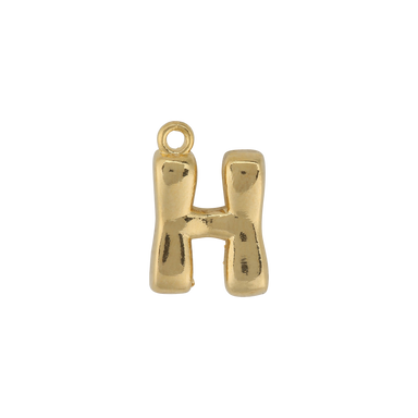Gold Letter H Charm