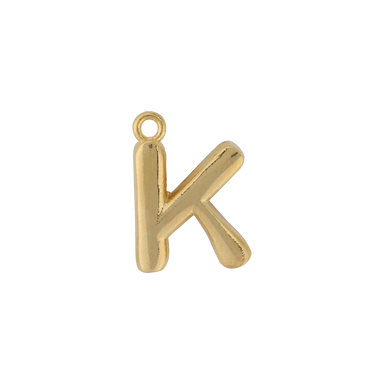 Gold Letter K Charm