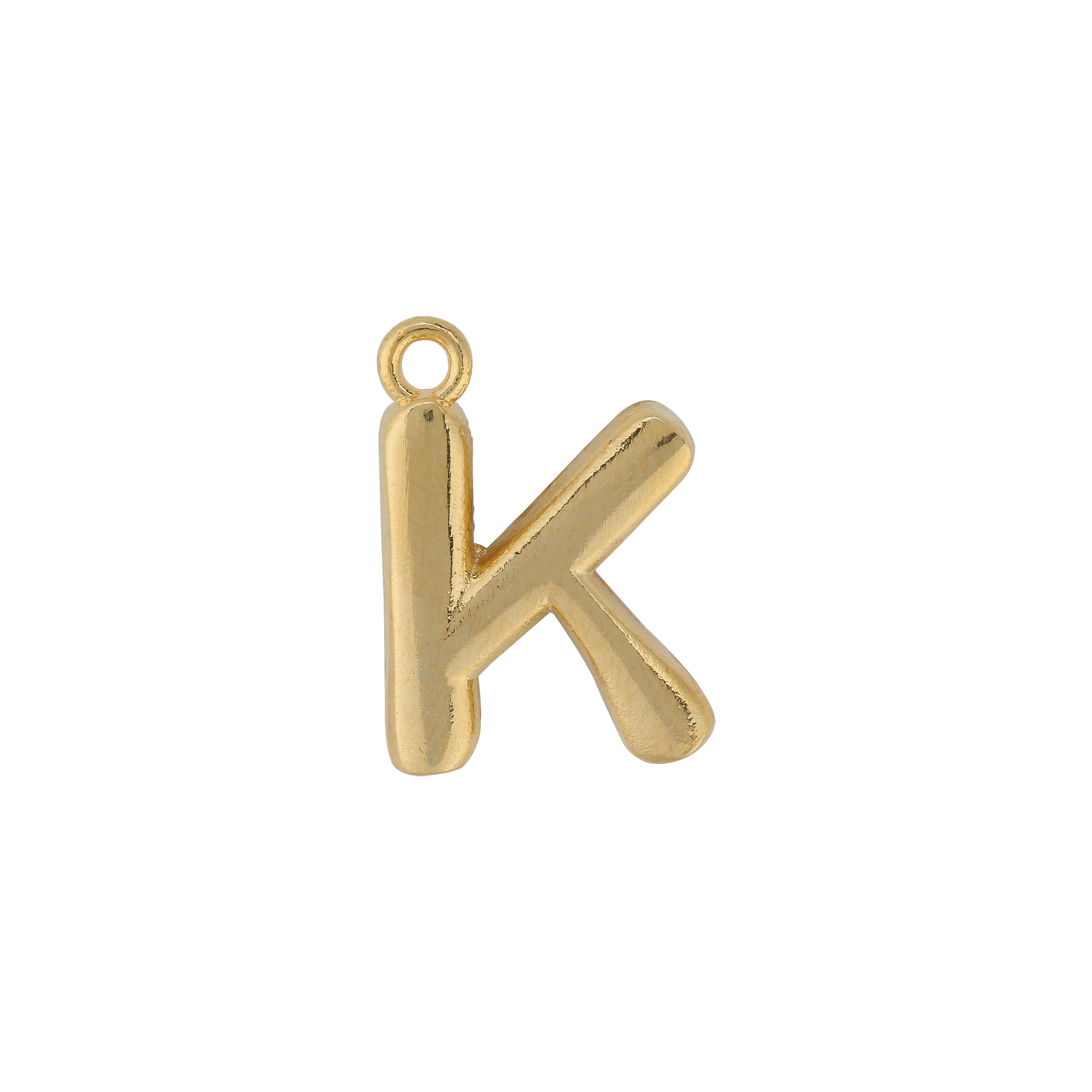 Gold Letter K Charm